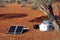 Solar panel in the Australian bush