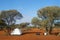 Solar panel in the Australian bush