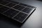 Solar panel on a black background. Photovoltaic cells., generative ai