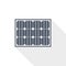 Solar panel, clean energy, power flat design vector icon