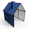 Solar Panel House Shows Renewable Energy