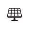Solar panel icon vector isolated. Solar energy panel.