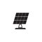 Solar panel icon vector isolated. Solar energy panel.
