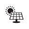 Solar panel icon vector isolated. Solar energy panel.