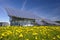 solar panel on industrial roof