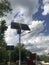 solar panel lighting in the park
