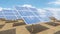 Solar panels. Alternative energy. Renewable energy concept. Ecological, clean energy. Photovoltaic solar panels, with