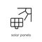 Solar panels icon from Ecology collection.