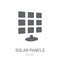 Solar panels icon. Trendy Solar panels logo concept on white background from Ecology collection