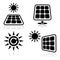 Solar panels icons