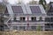 Solar panels installed on new houses being built