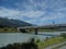 Solar panels on one of the border bridge Switzerland