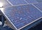 Solar panels or Polycrystalline Silicon Solar cells on rooftop