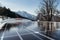 Solar panels on a roof of a camping van - self-sufficient camping