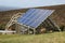 Solar panels situated on a hill