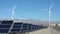 Solar Panels and Wind Turbine Power