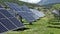 solar panles park on mountais flexible electricity power