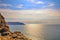 Solar path on the sea with a beautiful sky.