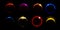 Solar planet eclipse light, sunrise flare effect