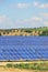 Solar plant on field