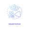 Solar Plexus blue gradient concept icon