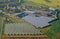 Solar power station from above