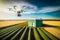 Solar-Powered Drone Monitoring Crops in Future Farming with generative Ai