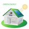 solar powered house diagram system ecology energy saving concept for free energy from the sun describe the operation of systems.