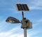 Solar powered lamp post