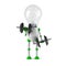 Solar powered light bulb robot - fitness