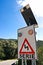 Solar Powered street sign.