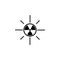 Solar radiation icon
