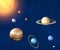 Solar system planets diameter