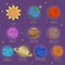 Solar System Planets Icons