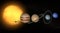 Solar System planets space universe sun