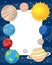 Solar System Planets Vertical Frame