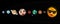 The Solar System. Vector hand drawn illustrations of the planets of the Solar System in flat style. Sun, Earth, Mercury, Venus, Sa