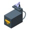 Solarium device icon, isometric style