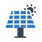 solarpanel vector glyph color icon