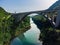 Solcan Bridge over River Soca, Slovenia