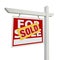 Sold Home For Sale Real Estate Sign on White