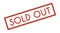 Sold out icon on white background, flat style.