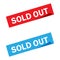 Sold out sticker illustration collection. Sold out vector icon set. marketing sign.