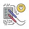 solder and repair electronic color icon vector illustration