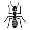 Soldier ant icon, simple style