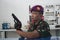 Soldier With Bionic Hand In Indonesia