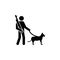 Soldier, dog, gun, canine icon. Can be used for web, logo, mobile app, UI, UX