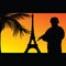 Soldier with eiffel tower illustration silhouette