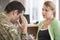 Soldier Having Counselling Session