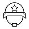 Soldier helmet icon